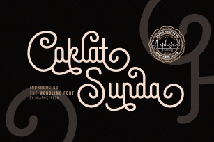 Coklat Sunda - The Monoline Font Font Download