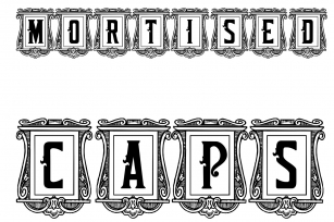 Mortised Caps Font Download