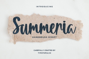 Summeria Handbrush Script Fonts Font Download