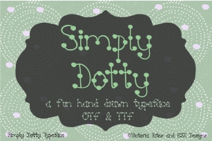 Simply Dotty Font Font Download