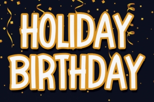 Holiday Birthday Font Download