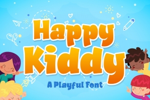 Happy Kiddy a Playful Font Font Download
