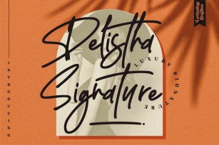 Delistha Signature - Modern Signature Font Font Download