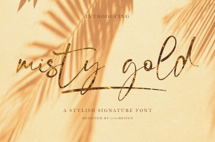 Misty Gold Font Download