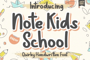 Note Kids School - Quirky Handwritten Font Font Download