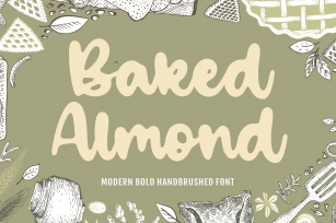 Baked Almond Modern Bold Handbrushed Font Font Download