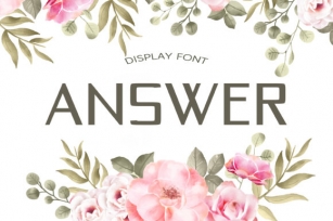 Answer Font Download