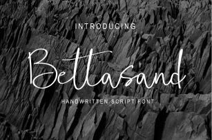 Bettasand Handwritten Script Font Font Download