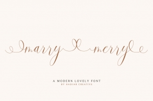marry merry Font Download