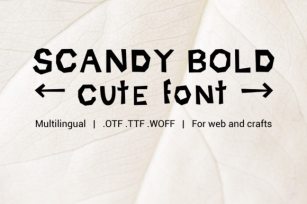 Scandy Bold Font Download