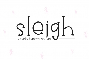 Sleigh - A Handwritten Serif Font Font Download