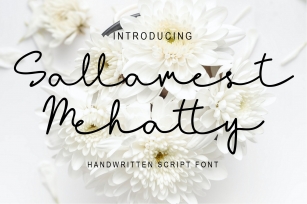 Sallamest Handwritten Script Font Font Download