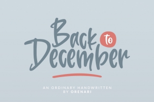 Back To December Font Download