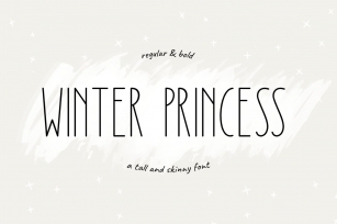 Winter Princess | Regular & Bold Style Font Download