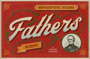 Fathers - Vintage Old Lettering Font Font Download