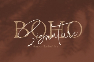 Boho Signature Handwritten Font Trio Font Download