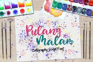 Pulang Malam - Calligraphy Script Font Font Download