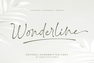 Wonderline / Handwritten Font Font Download