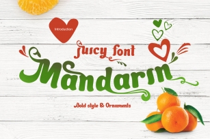 Mandarin Juicy font Font Download