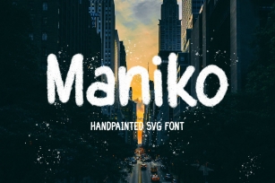 Maniko - Handpainted Svg Font Font Download