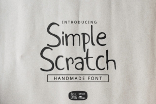 Simple Scratch Font Download