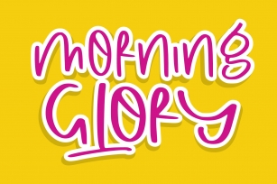 Morning glory Font Download