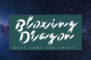 Boxing dragon | Modern Typeface Font Font Download
