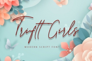 Triftt Girls | Modern Typeface Font Font Download