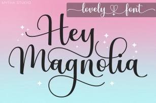Hey Magnolia - A Lovely Font Font Download