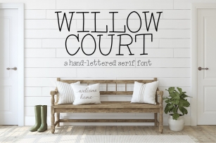 Willow Court - A Hand-Lettered Serif Font Font Download