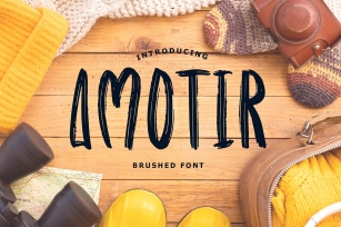 Amotir Bold Brush Display Font Font Download