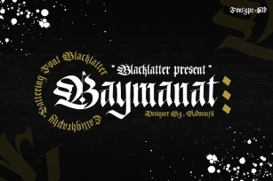 Baymanat - Callighraphy Blacklatter Font Download