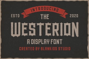Westerion a Vintage Display Font Font Download
