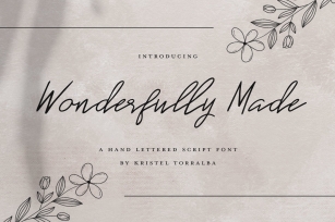 Wonderfully Made Font Download