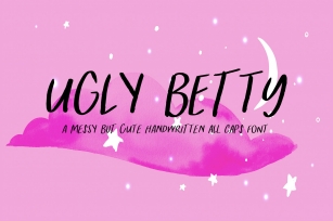 Ugly Betty - A Handwritten All Caps Font Font Download