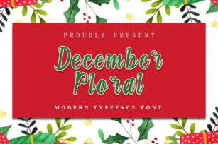 December Floral Font Download