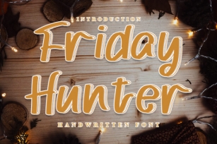 Friday Hunter Font Download