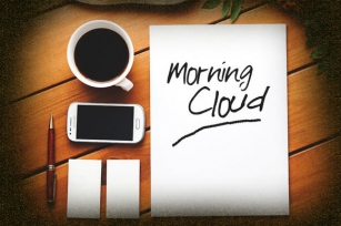 Morning Cloud Font Font Download