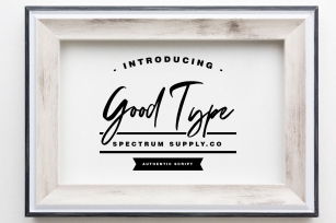 Good Type Signature Font Download