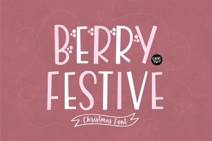 BERRY FESTIVE Farmhouse Christmas Font Font Download