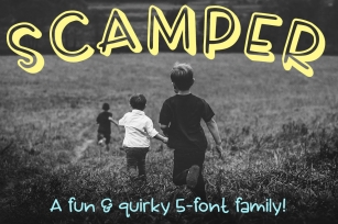 Scamper: a five-font family Font Download