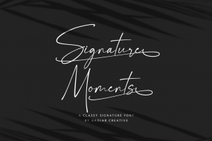 Signature Moments Font Download