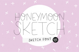 HONEYMOON SKETCH Sketch Font - Single LineHairline Font Font Download