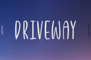 Driveway | A Fun Font Font Download