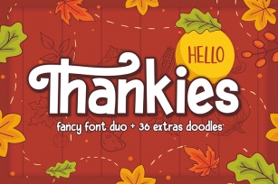 Hello Thankies - Font Duo + Extras Font Download