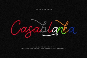 Casablanka Font Download
