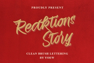 Reaktions Story Font Download