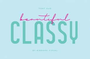Classy Beautiful - Font Duo Font Download