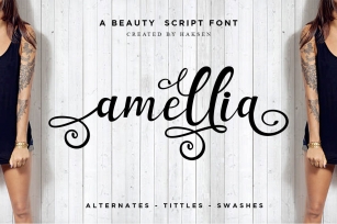 Amellia Beauty Script Font Download