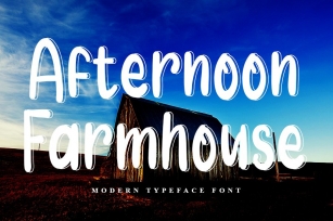 Afternoon Farmhouse | Modern Display Font Font Download